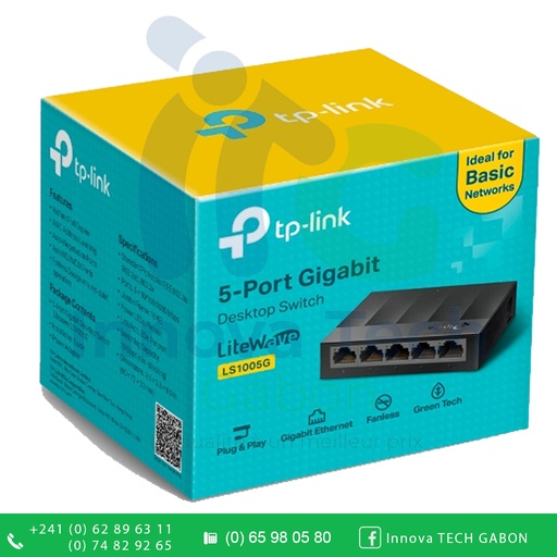 TP-LINK Swith Gigabit 5 Ports LS1005G