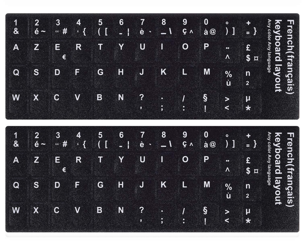 Sticker Clavier Français AZERTY