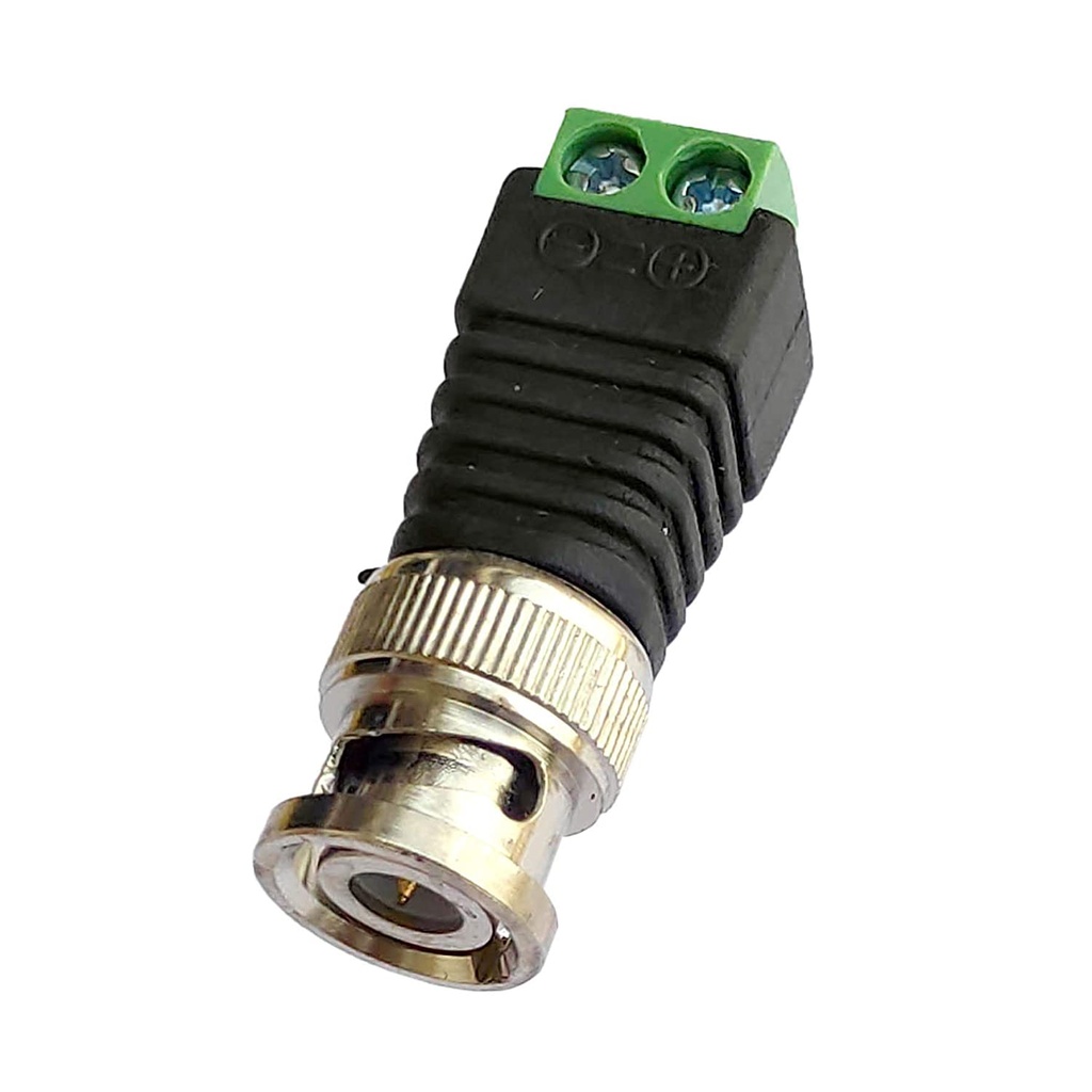 Adaptateur de connecteur d'alimentation DC Vert Coaxial BNC Screw Type 