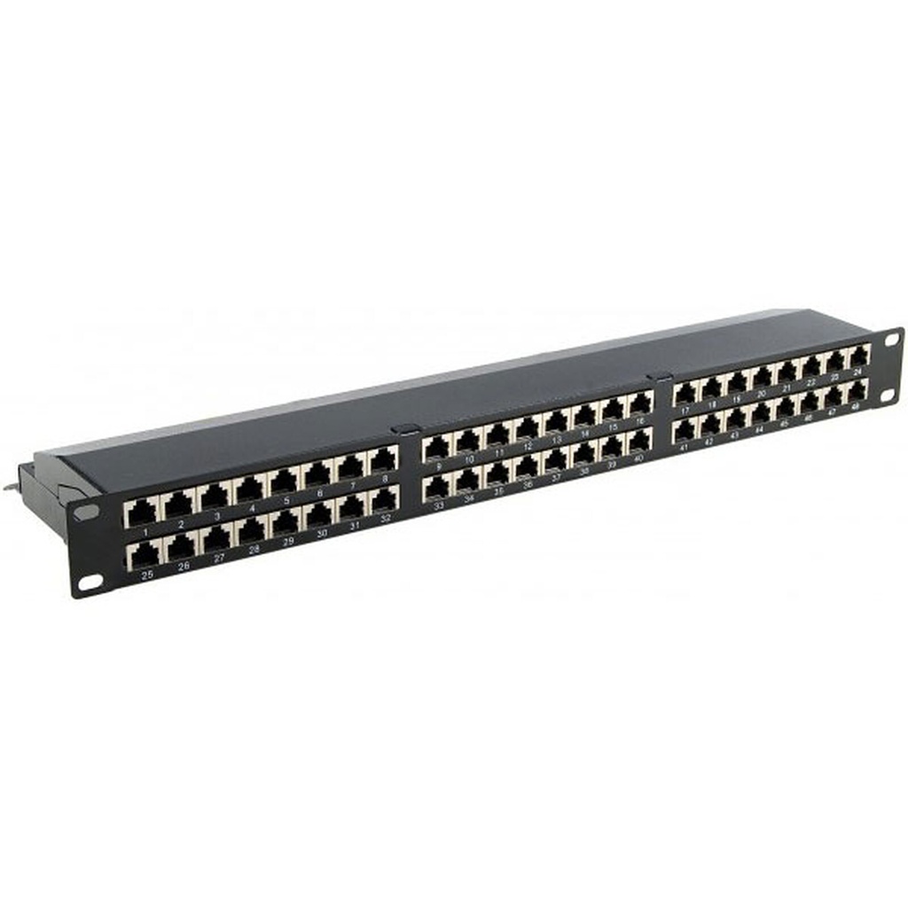 Panneau de brassage 19" pouces UTP CAT6 48 ports