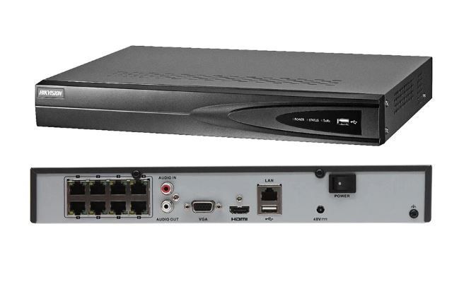 HIKVISION DVR 8 Ports Réseaux RJ45 IP