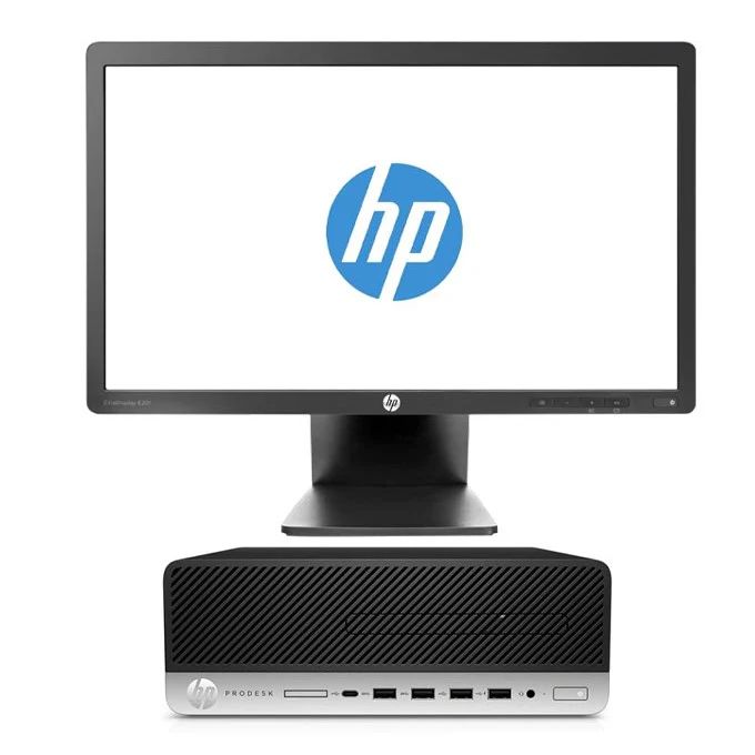 HP Ordinateur Bureau ProDesk 600 G3 Core i5 3,40GHz 8Go 500Go HDD Refurbished + Ecran 20 pouces