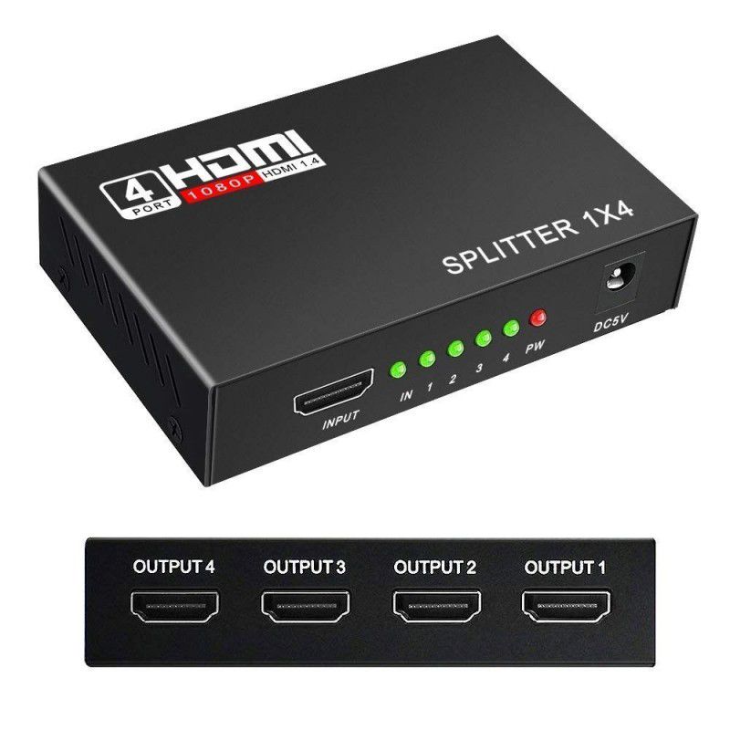 Switch HDMI, Multiprise HDMI Switch 1 Entrée 4 Sorties, Splitter HDMI 4x1