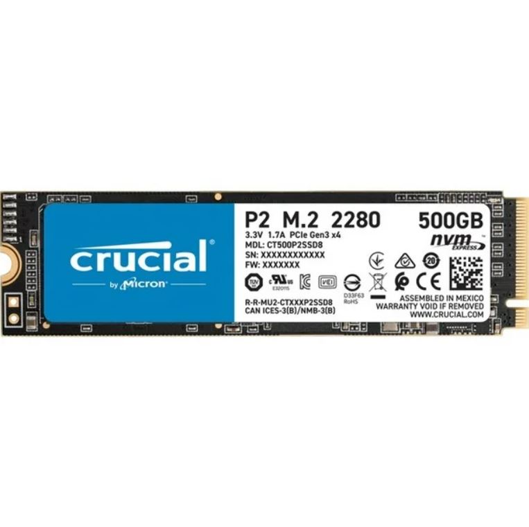 CRUCIAL - Disque Dur SSD M2 Interne 500Go 