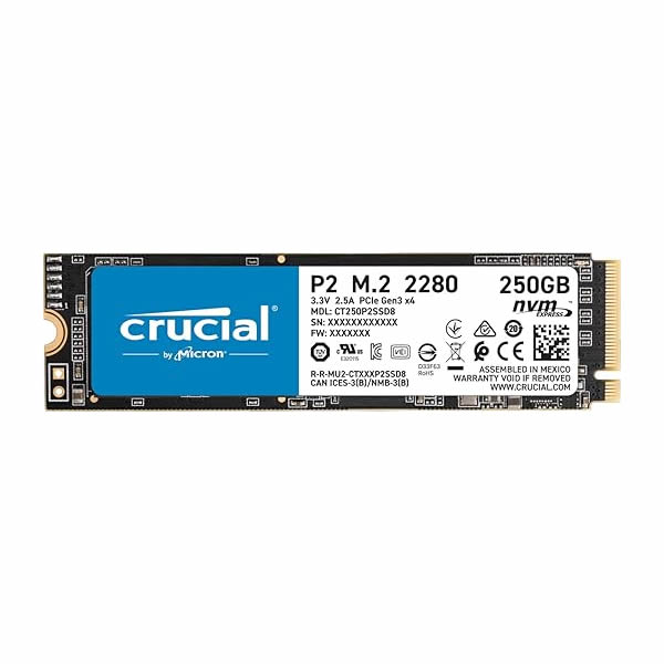 CRUCIAL - Disque Dur SSD M2 Interne 256Go