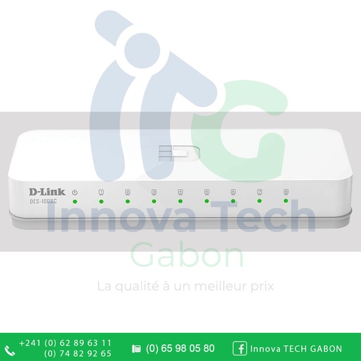 D-Link Switch 8 ports 10-100Mbps DES_1008C