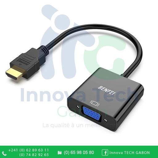 BENFEI Adaptateur VGA - HDMI