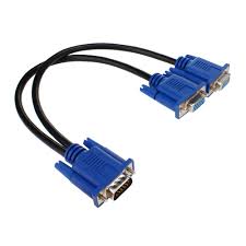 Adaptateur Splitter VGA vers VGA + VGA 