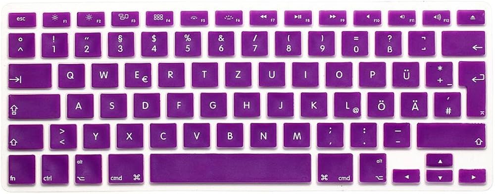 Protège Clavier MacBook Air Pro 13,3" 15,4" Violet