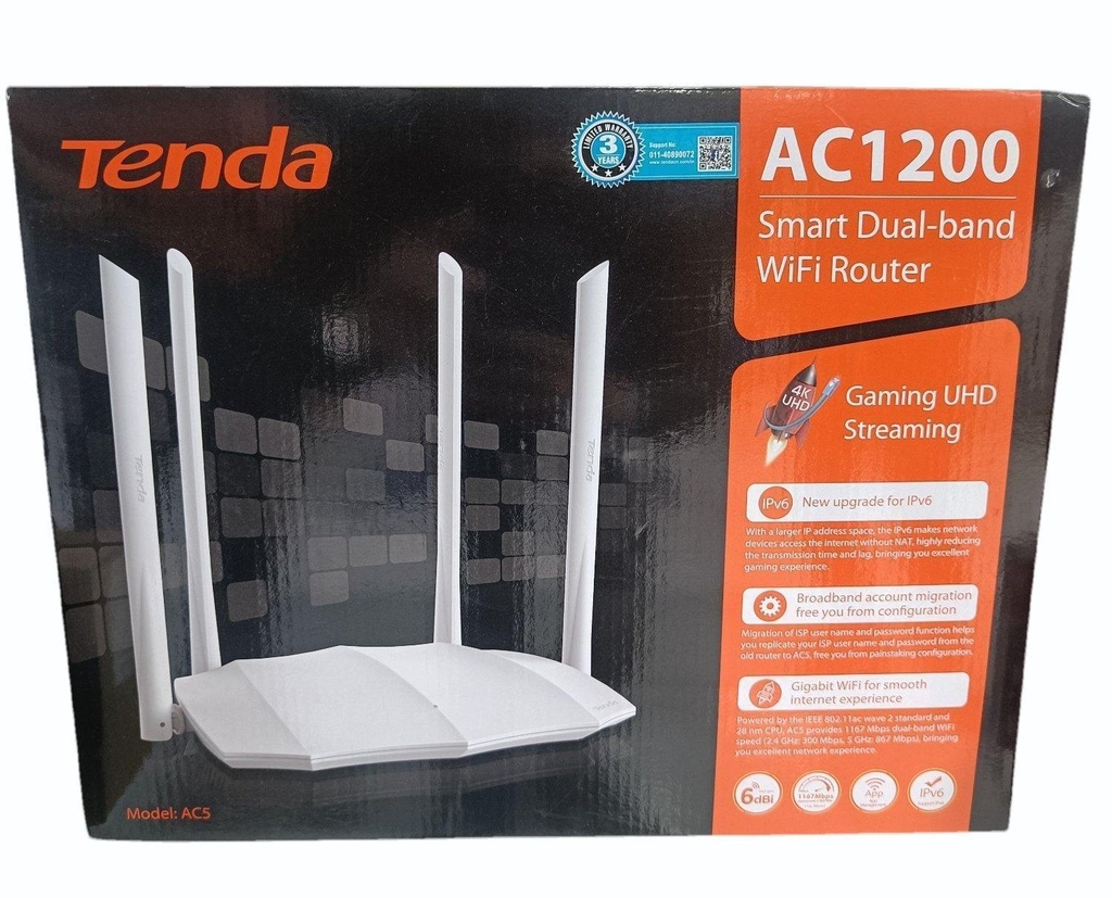 Tenda Routeur Wi-Fi AC 1200 Mbps