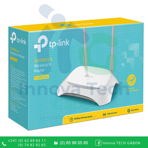 [A0388] TP-LINK Routeur WiFi Sans Fil 300Mps TL-WR840N