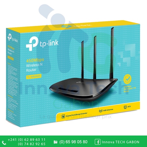 [ITG240256] TP-LINK Routeur WiFi Sans Fil 450Mps TL-WR940N