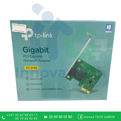 [ITG240254] TP-LINK Carte Réseau PCI Express Gigabit TG-3468