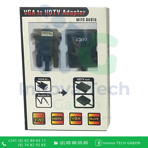 [A0046] Adaptateur USB VGA avec audio