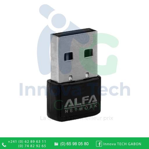 [A0361] ALPHA Adaptateur Wi-Fi Nano Clé USB 300Mbps 2,4Ghz