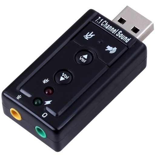 [A0027] Carte son externe USB vers audio stéréo avec contrôle de volume - Adaptateur audio 7.1 virtuel