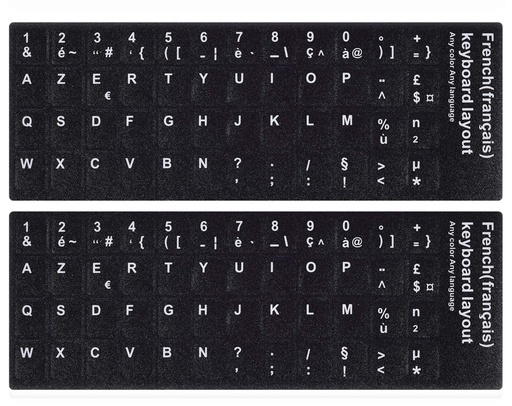 [A0167] Sticker Clavier Français AZERTY