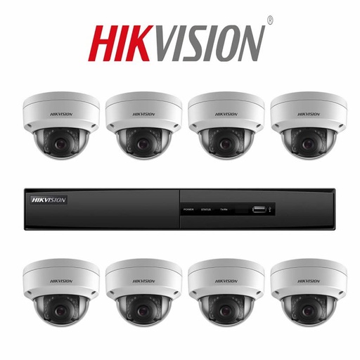 [A0134] HIKVISION Kit 8 caméras de surveillance IP