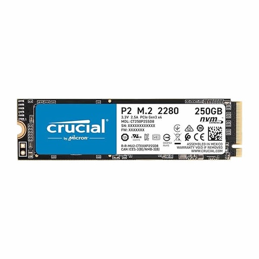 [A0459] CRUCIAL - Disque Dur SSD M2 Interne 250Go