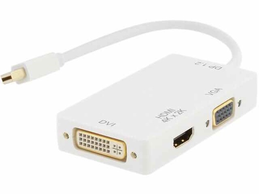 [A0049] Adaptateur multiport Mini Display Port vers VGA + HDMI + DVI 