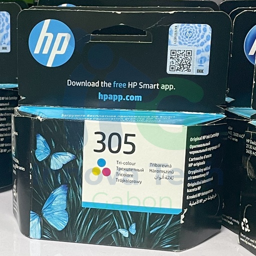 [A0191]  Encre HP 305 Tricolore (Jaune Cyan Bleu)