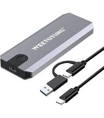 [A0494] WEETOTUNG Boîtier de disque dur SSD portable M.2, USB 3.1 Type C vers PCI-e