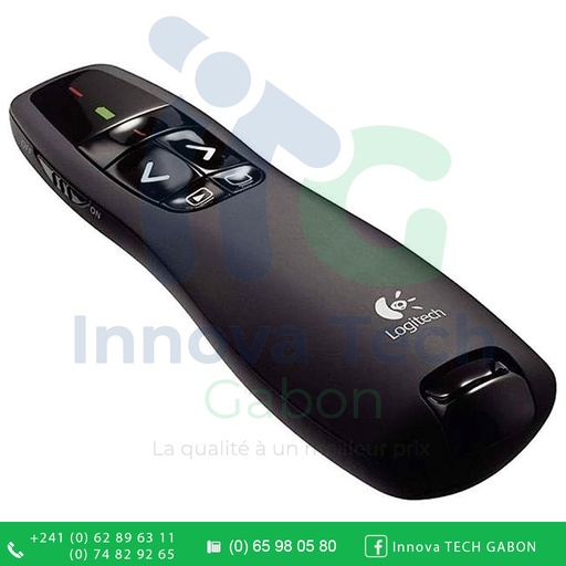 [A0488] LOGITECH Pointeur Laser  pour présentation R400 -Noir